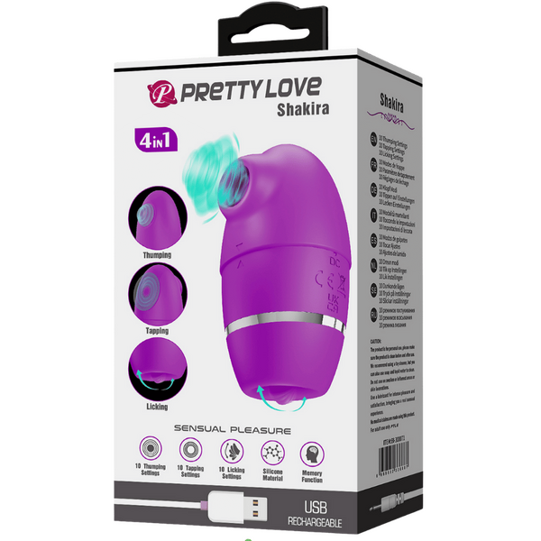 4in1 Thumping Shakira – 12 Function Silicone Vibrator > Sex Toys For Ladies > Clitoral Vibrators and Stimulators - Tophatter Daily Deals