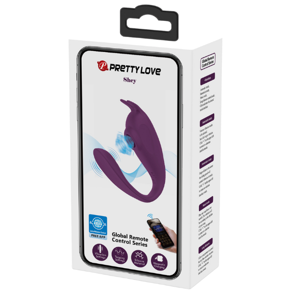 Shey Byzantium – App Control Ergonomic C-Shape G-Spot and Clitoral Vibrator > Vibrators > Ladies > Clitoral Vibrators and Stimulators - Tophatter Daily Deals