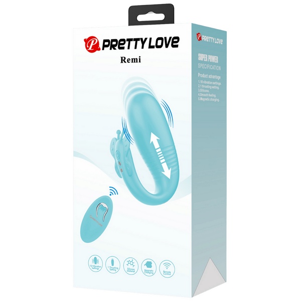 Rechargeable Remote Remi – Remote-Controlled Textured Silicone Vibrator > Sex Toys For Ladies > Clitoral Vibrators and Stimulators - Tophatter Daily Deals