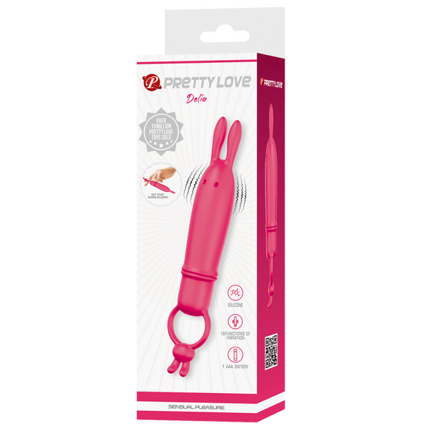 Delia Bunny Finger Vibrator – Silicone 10-Mode Finger Vibrator > Vibrators > Finger Vibrators - Tophatter Daily Deals
