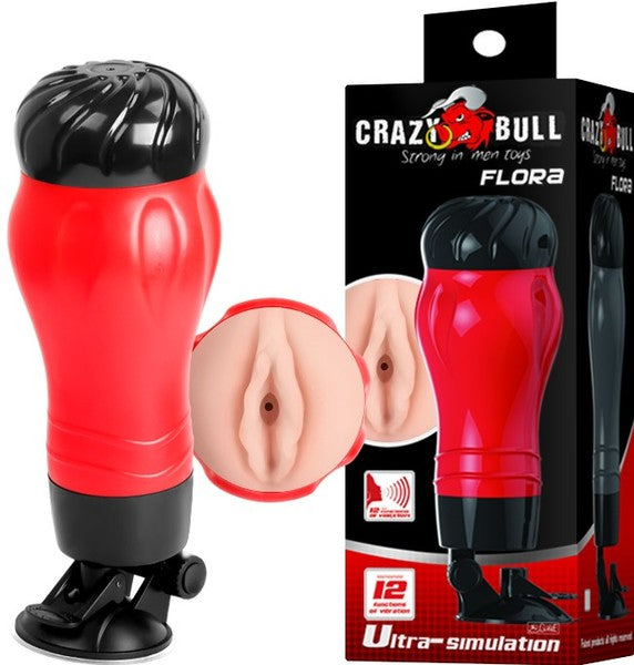 Flora Pussy Masturbator – Vibrating Male Stroker with 12 Functions > Sex Toys For Men > Masturbators > Vibrating - Tophatter Daily Deals