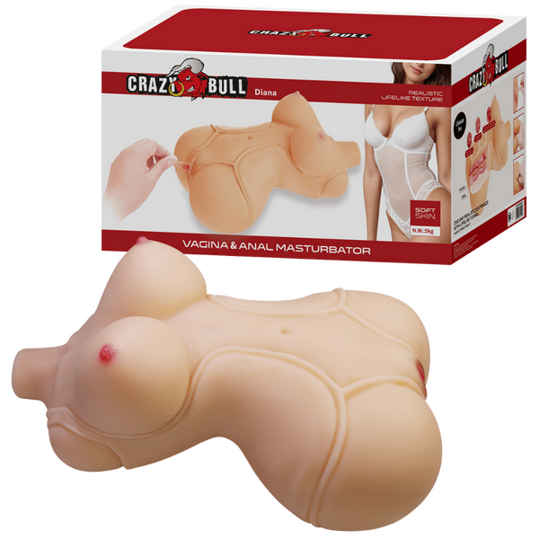 Diana – Realistic Vagina and Anal Masturbator with Weighted Core > Sex Toys For Men > Assbators - Tophatter Daily Deals