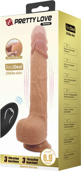 Thrusting Tommy Dong – Remote-Controlled 8.9" Thrusting Vibrator with Suction Cup > Vibrators > Realistic Vibrators - Tophatter Daily Deals