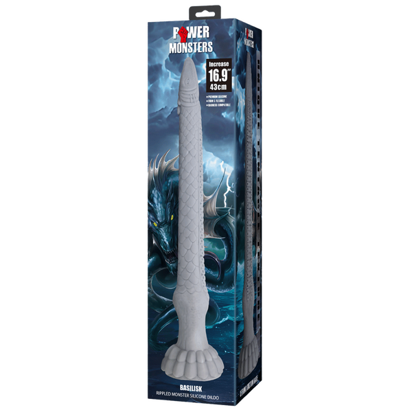 Basilisk Rippled Monster – 16.9 Inch Silicone Dildo > Dildos > Fantasy - Tophatter Daily Deals