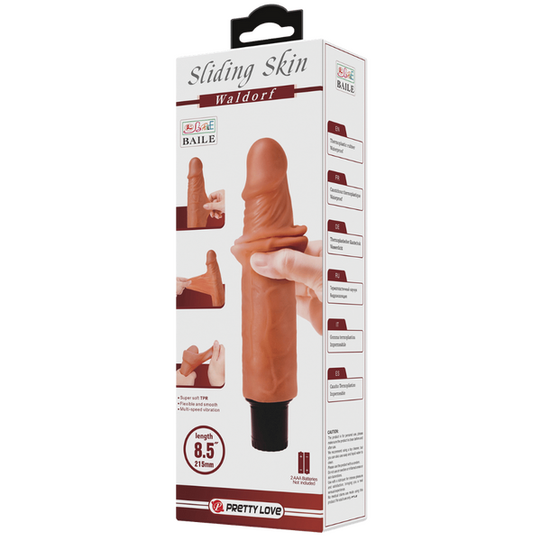 Waldorf Vibrating 8.5 Inch Realistic Dildo – Multi-Speed Vibrator > Dildos > Realistic Dildos - Tophatter Daily Deals