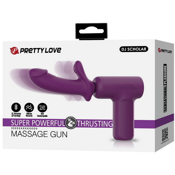 Super Power Thrusting Massage Gun – Powerful Motor Massage Gun with 5 Settings > Vibrators > Unconventional - Tophatter Daily Deals