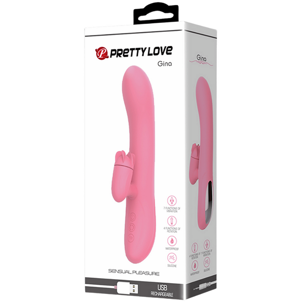 Gina – Rotating Tongue Rabbit Vibrator with 7 Vibration Functions > Vibrators > Ladies > Rabbit - Tophatter Daily Deals