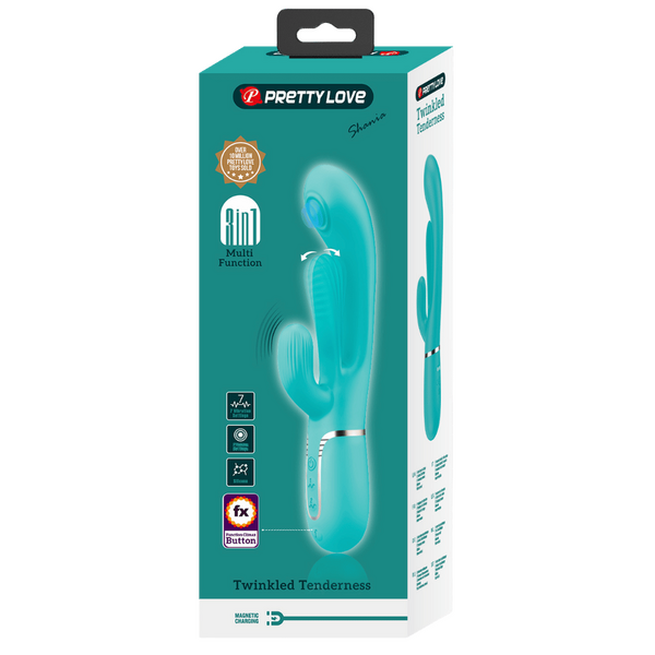 Shania 4in1 Multi-Function Rabbit Vibrator – Velvet Silicone 7 Vibration Settings > Vibrators > Ladies > Rabbit - Tophatter Daily Deals