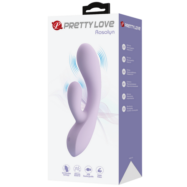 Rosolyn – Rechargeable, Flexible Liquid Silicone G-Spot Rabbit Vibrator with 10 Vibration Modes > Sex Toys For Ladies > G-Spot Vibrators - Tophatter Daily Deals