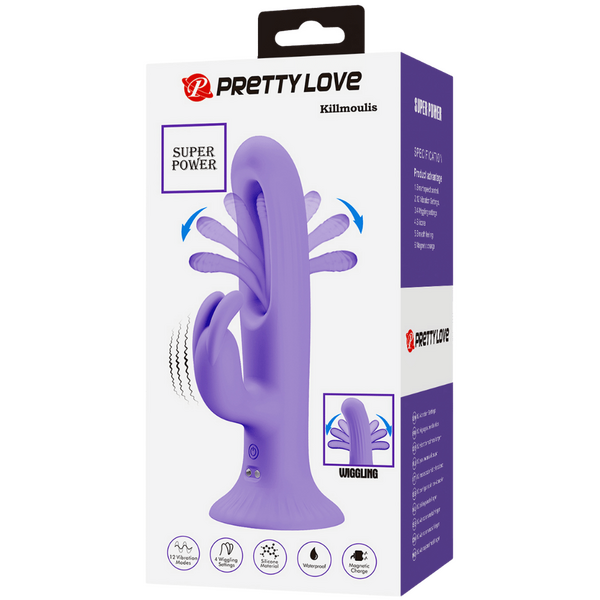 Killmoulis Vibrating Wiggling Rabbit Vibrator – 4 Settings 12 Vibration Modes Rabbit Vibrator > Vibrators > Ladies > Rabbit - Tophatter Daily Deals
