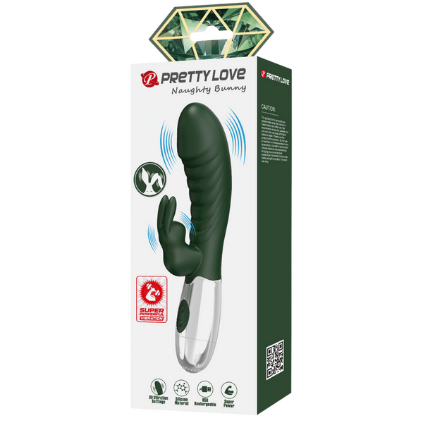 Rechargeable Naughty Bunny – Dual-Motor Silicone G-Spot and Clitoral Vibrator > Vibrators > Ladies > Rabbit Multi - Tophatter Daily Deals