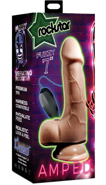 Fuzzy 7" Vibrating Dildo (Flesh) > Dildos > Realistic Dildos - Tophatter Daily Deals