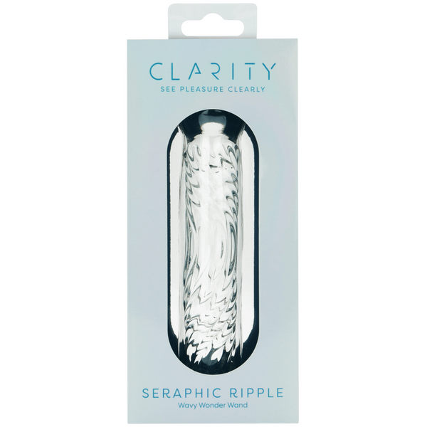 Seraphic Ripple – Handblown 6.2 Inch Textured Glass Dildo > Glass > Dildos - Tophatter Daily Deals