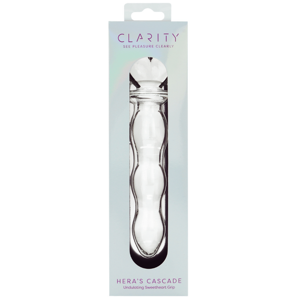 Hera's Cascade – 5.9 Inch Handblown Borosilicate Glass Dildo with Sculptural Handle > Glass > Dildos - Tophatter Daily Deals