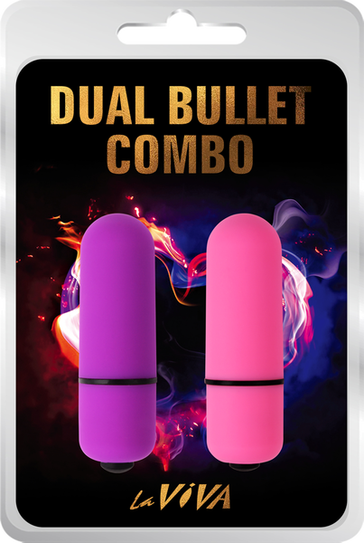 Laviva Dual Bullet Combo – Waterproof Silicone-Coated Dual Bullet Vibrator with 7 Functions > Vibrators > Mini Vibrators - Tophatter Daily Deals