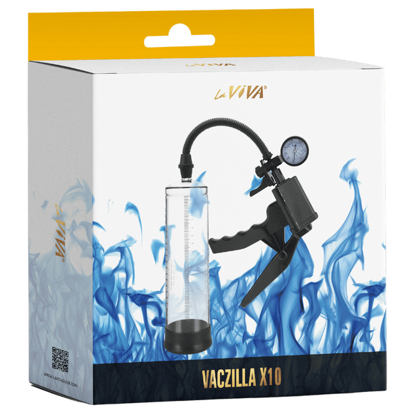 Vaczilla X10 Trigger Gauge Hand Grip – Penis Pump with Silicone Sleeve and Negative Pressure Gauge > Pumps > Penis Pumps - Tophatter Daily Deals