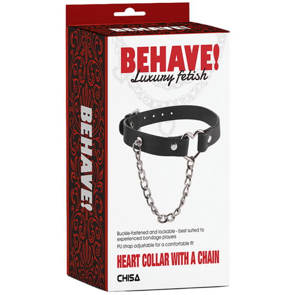 Heart Collar with Lockable Buckle and Chain – Bondage Collar > Bondage Gear > Collars & Leashes - Tophatter Daily Deals