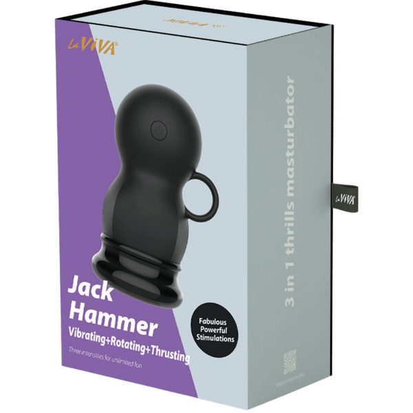 LaViva Jack Hammer – Multi-Function 8cm Vibrator with Rotating and Thrusting Motion > Vibrators > Unconventional - Tophatter Daily Deals