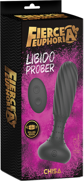 Fierce Euphoria Libido Prober – Remote-Controlled Gyrating Anal Plug with Rotating Beads > Anal Range > Vibrating Butt Plugs - Tophatter Daily Deals