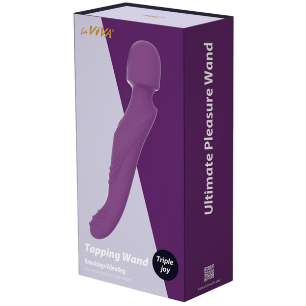Laviva Tapping and Vibrating Wand – Luxury 10.35 Inch Wand Vibrator > Sex Toys > Massage Wands - Tophatter Daily Deals