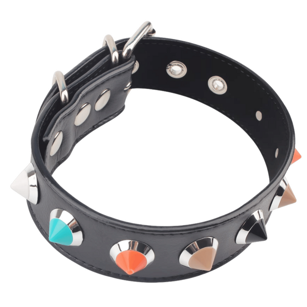 Collar With Thorns – Adjustable Collar Accessory > Bondage Gear > Collars & Leashes - Tophatter Daily Deals