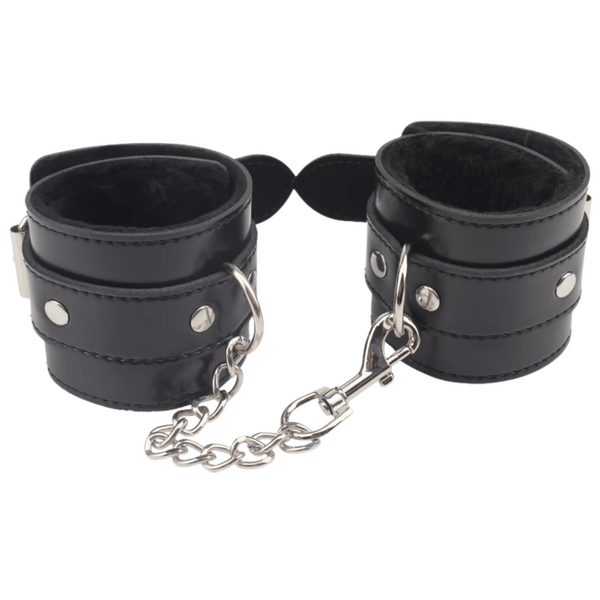Obey Me Leather Hand Cuffs – Adjustable Metal Hook Handcuffs > Bondage Gear > Handcuffs - Tophatter Daily Deals
