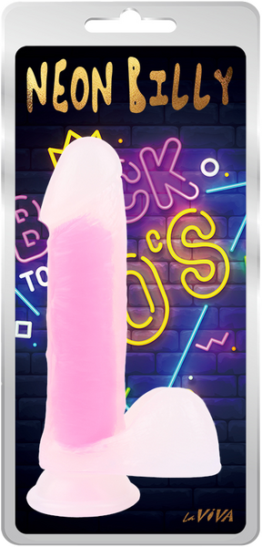 Neon Billy 7.6" (Glow Pink) > Vibrators > Standard Vibrators - Tophatter Daily Deals