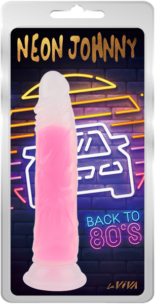 Neon Johnny 8.4" (Glow Pink) > Vibrators > Standard Vibrators - Tophatter Daily Deals