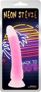 Neon Stevie 8.4 Inch – Glow-in-the-Dark Silicone Vibrator > Dildos > Realistic Dildos - Tophatter Daily Deals