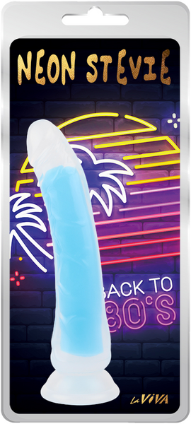 Neon Stevie 8.4 Inch – Glow-in-the-Dark Silicone Vibrator > Dildos > Realistic Dildos - Tophatter Daily Deals