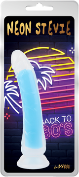 Neon Stevie 8.4 Inch – Glow-in-the-Dark Silicone Vibrator > Dildos > Realistic Dildos - Tophatter Daily Deals