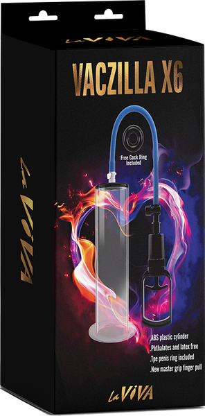 Vaczilla X6 – 7.9 Inch Phthalate-Free Penis Pump with TPR Sleeve and ABS Cylinder > Pumps > Penis Pumps - Tophatter Daily Deals