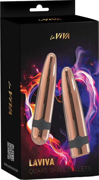 Laviva Quake Shell Bullets – Luxury Powerful Vibrating Bullet Set > Vibrators > Mini Vibrators - Tophatter Daily Deals