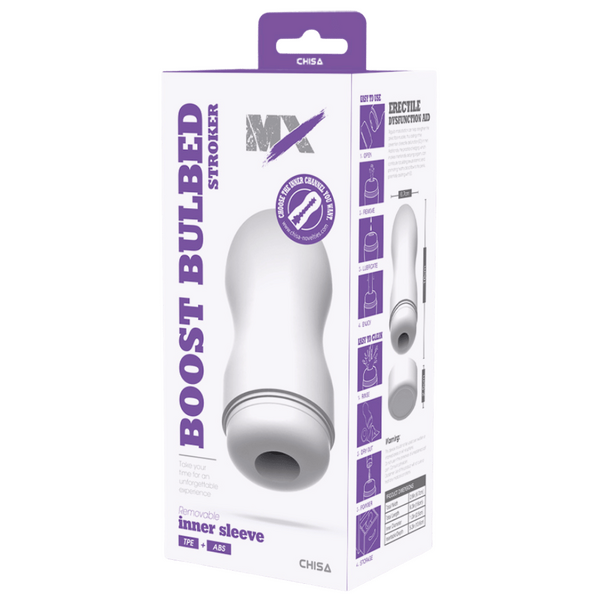 Boost Bulbed Stroker – Super-Soft 16cm Stroker > Sex Toys For Men > Masturbators Cup - Tophatter Daily Deals