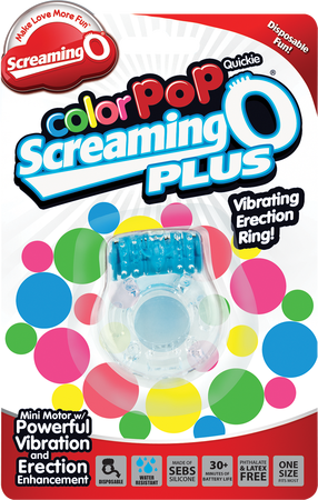 Screaming O Colour Pop Quickie Plus – Vibrating Erection Ring > Cock Ring > Vibrating - Tophatter Daily Deals