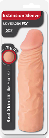 Real Skin 8 Inch Lifelike Extension Sleeve – Lifelike Sleeve for Enhanced Comfort > Sex Toys For Men > Penis Sleeves - Tophatter Daily Deals
