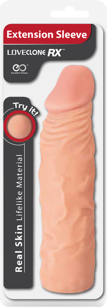 Real Skin 8 Inch Lifelike Extension Sleeve – Lifelike Sleeve for Enhanced Comfort > Sex Toys For Men > Penis Sleeves - Tophatter Daily Deals