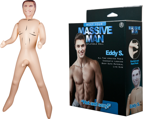 Excellent Power Massive Man Eddy S – Inflatable Doll with 7 Inch Erect Penis > Sex Toys > Sex Dolls > Novelty Inflatables - Tophatter Daily Deals