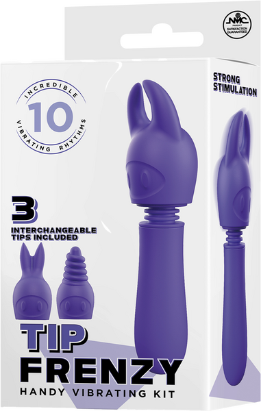 Tip Frenzy – Rechargeable Splash Proof Flexible Shaft Vibrator with 10 Rhythms > Vibrators > Mini Vibrators - Tophatter Daily Deals