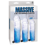 3 in 1 Extension Sleeve (Smoke) – High-Quality TPE Material Soft Flexible Sleeve with Multiple Sizes > Sex Toys For Men > Penis Sleeves - Tophatter Daily Deals
