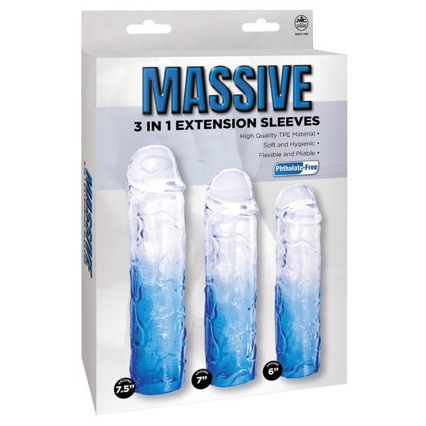 3 in 1 Extension Sleeve (Smoke) – High-Quality TPE Material Soft Flexible Sleeve with Multiple Sizes > Sex Toys For Men > Penis Sleeves - Tophatter Daily Deals
