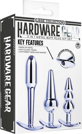 3 in 1 Metal Butt Plug Kit – High Gloss Finish Metal Butt Plugs > Anal Range > Butt Plug Kits - Tophatter Daily Deals