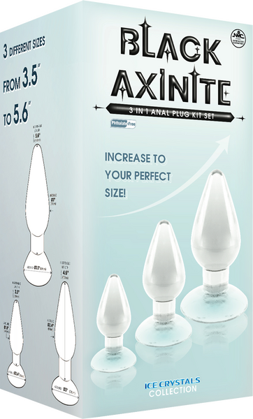 3 In 1 Anal Plug Kit – Flexible Hygienic Suction Cup Base Anal Plugs > Anal Range > Butt Plug Kits - Tophatter Daily Deals