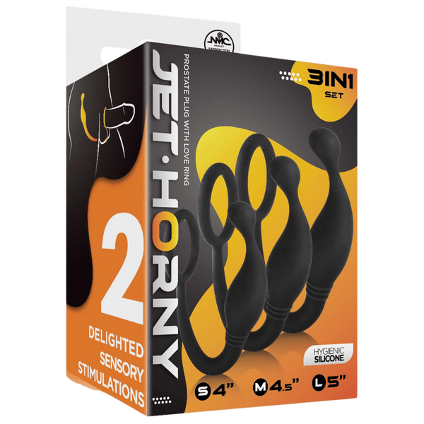 Prostate Plug Set – Hygienic Silicone 3-Piece Small, Medium, and Large Plugs > Anal Range > Prostate Plugs - Tophatter Daily Deals