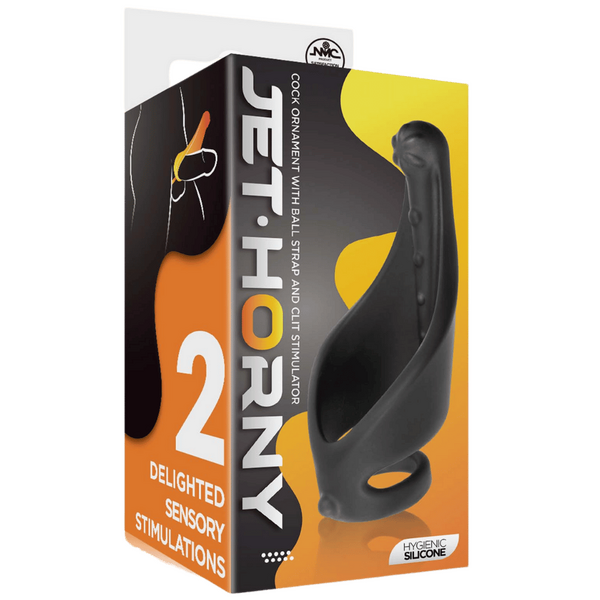 Cock Ring with Ball Strap and Clit Stimulator – Strap-On Cock Ring > Sex Toys > Couples Toys - Tophatter Daily Deals