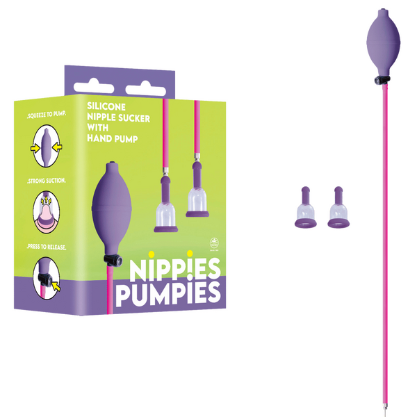 Nippies Pumpies – Silicone Nipple Sucker with 51.6cm Hose Pump > Sex Toys > Nipple Suckers - Tophatter Daily Deals