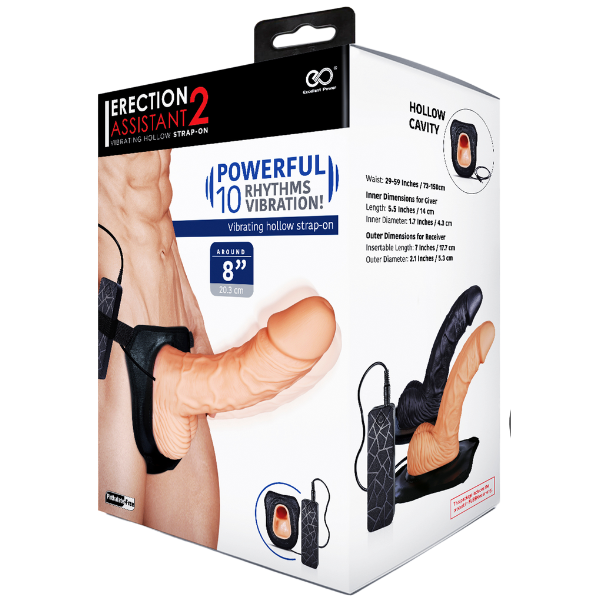 Erection Assistant 2 – 8 Inch Strap-On > Dildos > Hollow Strap Ons - Tophatter Daily Deals