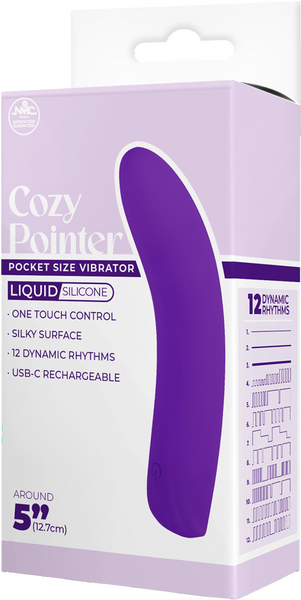 Cozy Pointer – Silicone One-Touch Rechargeable 5 Inch Vibrator > Vibrators > Finger Vibrators - Tophatter Daily Deals
