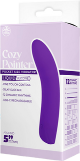 Cozy Pointer – Silicone One-Touch Rechargeable 5 Inch Vibrator > Vibrators > Finger Vibrators - Tophatter Daily Deals
