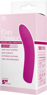 Cozy Pointer – Silicone 10 Rhythm Rechargeable 5 Inch Vibrator > Vibrators > Standard Vibrators - Tophatter Daily Deals